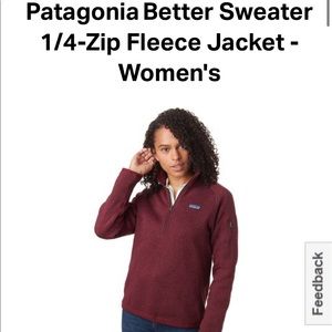 Patagonia Better Sweater 1/4 Zip